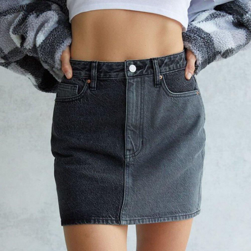 Pacsun Black Jean Skirt